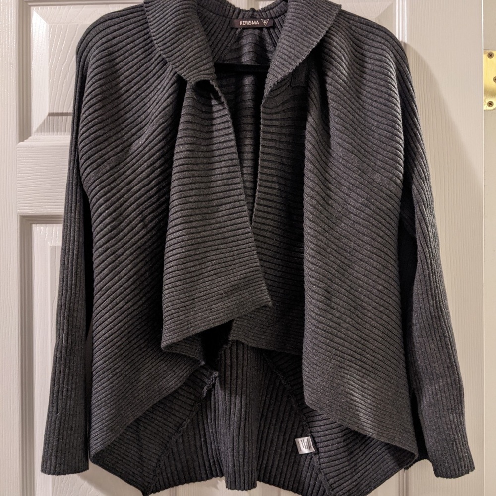 Kerisma Dark Grey Textured Cardigan